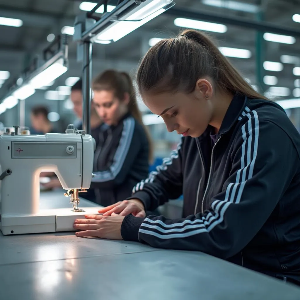Výrobní proces sportovních souprav